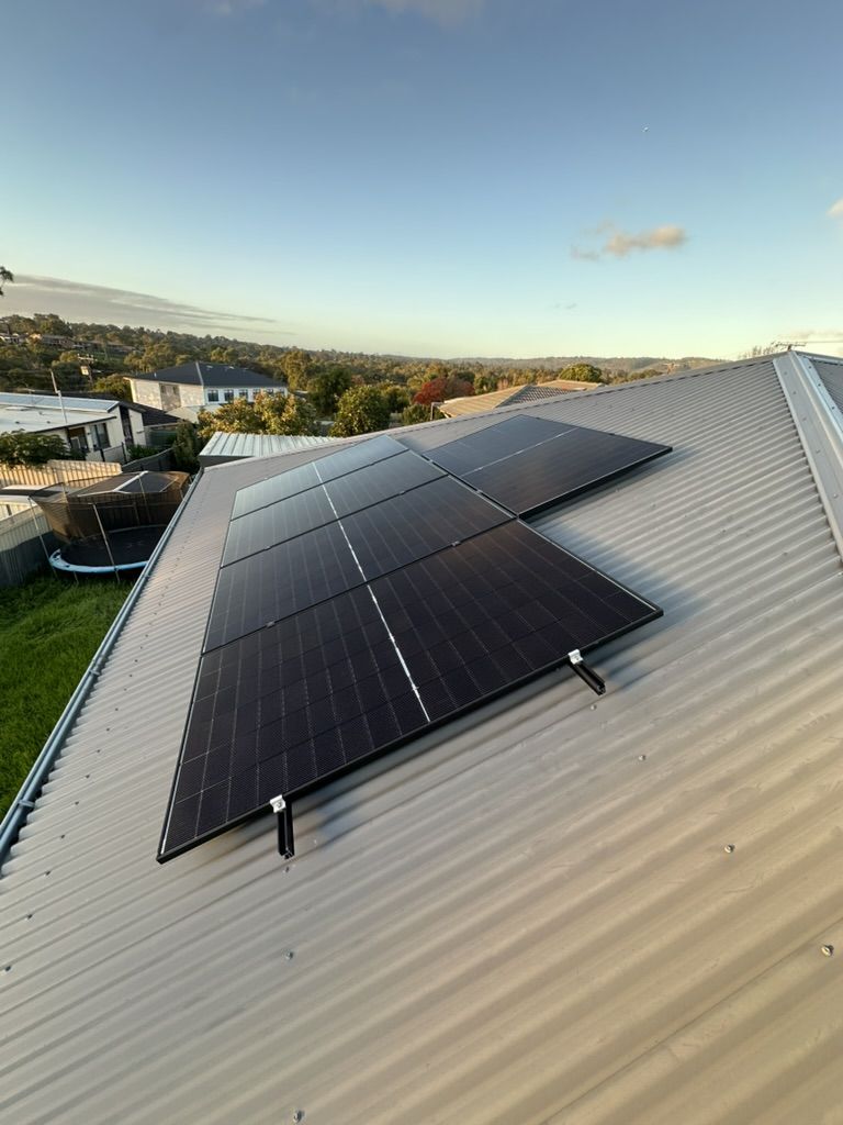 Solar panels on a home in the Adelaide foothills