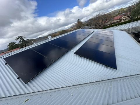 Solar panels on a home in the Adelaide Hills