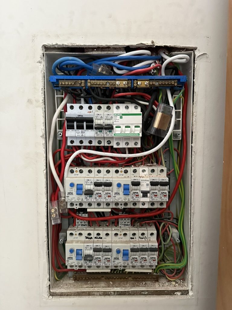 Old switchboard before the upgrade